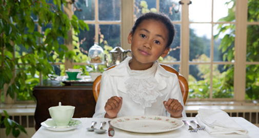 Table etiquette for children