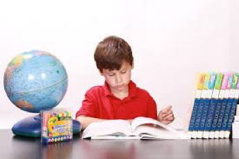 Boy reading