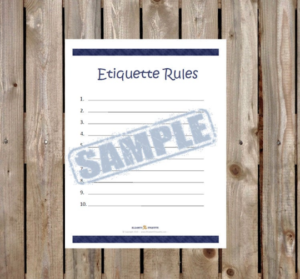 Etiquette Rules Household