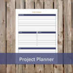 Project Planner Student - blue
