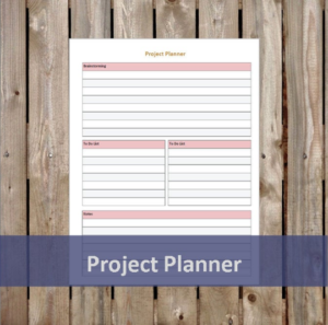 Project Planner Student - peach