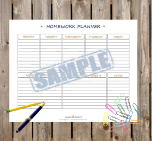 Simple Homework Planner