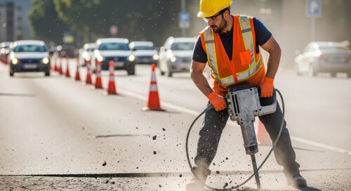 Driving etiquette - drilling road